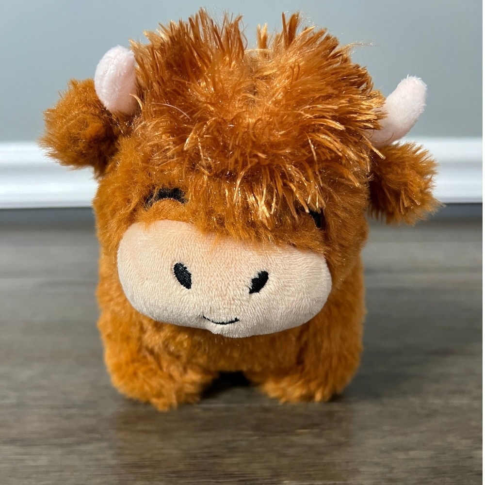 Follow Your Legend Highland Cow Plush Stuffed Animal Scottish Cattle Ginger Mini